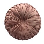 Coussin de sol rond pliss�, couleurs unies, coussin de salon, d�coration de la maison