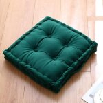 Coussin de sol en velours touffet�, coussin d'assise carr� epais avec poign�e de transport, coussin de ...