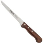 Couteau dsosseur professionnel - lame acier inoxydable nitrum 155 mm - manche bois palissandre - coupe ...