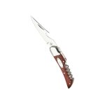 Couteau pliant - tire - bouchon, décapsuleur - manche en bois pakka Couteau pliant - tire - bouchon, décapsuleur - manche en bois pakka