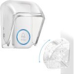 Couvercle etanche transparente pour bouton de sonnette, flip top housse de protection sonnette sans fil, ...
