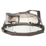 Couvercle de protection pour micro - ondes avec bote de rangement d'eau, plaque de four a micro - ondes, ...