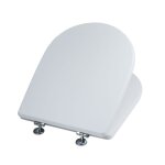 Couvercle wc compatible modele esedra blanc avec charnieres universelles