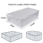 Couverture bâche de protection de table, bâche couverture jardin pour meuble chaises imperméable au vent ... Couverture bâche de protection de table, bâche couverture jardin pour meuble chaises imperméable au vent ...