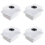 Couverture des cadres de plantation, boîte de pépinière, 12 trous, germination des semis, pot de plantation, ... Couverture des cadres de plantation, boîte de pépinière, 12 trous, germination des semis, pot de plantation, ...