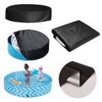 Couverture de piscine ronde pour enfants, isolation thermique, feuille anti - poussire, dbris polyvalents, ...