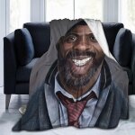 Couverture polaire idris elba, legere, super douce, confortable, luxueuse, en microfibre, abd16273(50x40 ...