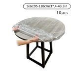 Couverture ronde imperméable en pvc, couverture transparente en vinyle a bords elastiques pour cuisine, ... Couverture ronde imperméable en pvc, couverture transparente en vinyle a bords elastiques pour cuisine, ...