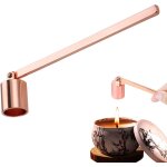 Couvre - nez de bougie (or rose), accessoire de tabac pour m�che d'extinction de bougie, priseur a long ...