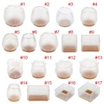Couvre - pieds en silicone pour meubles et table, 10 pices, couvre - pieds de chaise, carr, rectangle, ...