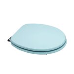 Couvre - siege de toilettes a compatibilite universelle bleu clair certifie fsc mdf