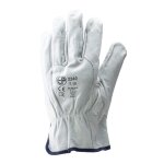 Coverguard - gants manutention blanc en cuir tout fleur de buffle standard eurostrong 2240 (pack de 10) ...