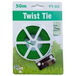 Cravate torsadée pour plantes, 50m / 164 pieds, en plastique et fer, pour jardinage, fil vert pour fleurs, ... Cravate torsadée pour plantes, 50m / 164 pieds, en plastique et fer, pour jardinage, fil vert pour fleurs, ...
