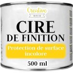 Creative deco cire de finition incolore 500 ml vernis transparent clair l�ger brillant protection des ...