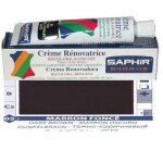 Cr�me r�novatrice cuir tube 25ml marron fonc� saphir