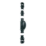 Cr�mone rustique ry16 s�rie l�g�re 16x5 epoxy noir / bouton standard noir - jardinier massard - j041376 ...