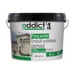 Crpi rustique extrieur faade supports irrguliers blanc addict 15 kg