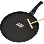 Crpire marra (fonte d'aluminium, 28 cm, revtement ilag, induction) y compris epandeur de pte