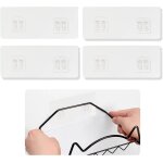 Crochet adhesif mural, lot de 4 crochets adhsifs de rechange pour tagre de douche 5kg, crochet adhsif ...