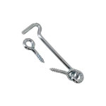 Crochet contrevent acier zingu�, 4x80 mm, 2 pi�ces