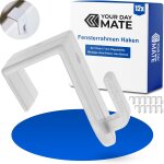 Crochet de fentre  suspendre, 12 pcs, en blanc, crochet dcoratif pour paisseur de vantail de 12  ...