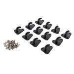 Crochets pour filet de remorque et autres attaches en acier inoxydable, 12 pcs - 12 pcs
