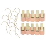 Crochet mtallique  clips de suspension de 10cm, avec clip en bois, crochets rotatifs  360 degrs pour ...