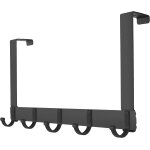 Crochets pour rebord de porte avec 5 crochets, alliage d'aluminium accroche patere cadre seche crochet ...
