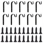 Crochet suspendu en m�tal vintage, 10 pi�ces / ensemble, support de jardini�re, lanterne porte - chapeau, ...