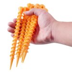 Crochet de tente en plastique, support au sol, clous de tente, vis, ancre, abri, piquets, accessoires ...