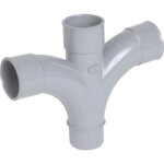 Croix pvc pied de biche m�le - femelle - Ø 40 mm - eh18 nicoll
