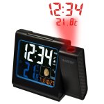 La crosse technology wt551 - bla r�veil radio - pilot� avec projection rouge et ecran lcd color� noir ...