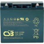 Csb battery evx 12200 evx12200 batterie au plomb 12 v 20 ah plomb (agm) (l x h x p) 181 x 167 x 76 mm ...