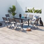 Cualica, salon alu 8p gris fonc