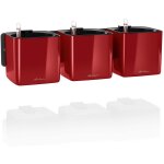 Cube glossy green wall home kit - 48x14x14 cm - rouge scarlet ultra brillant