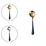 Cuillres a dner lgres confortables a saisir, cuillres a soupe rondes polies, fourniture de vaisselle, ...