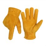 Cuir gants de travail pour jardinage / coupe / construction / moto, homme et femme(xl) Cuir gants de travail pour jardinage / coupe / construction / moto, homme et femme(xl)