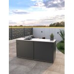Cuisine ext�rieure bellano living - el�ment de meuble avec evier 1800mm - (evier c�t� gauche) - couleur ...