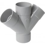 Culotte pvc 45 double parall�le femelle - femelle - femelle - rt144 nicoll