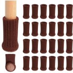 Curry - housse de chaise pour 24 pieds de chaise, pieds de meuble, patins antidrapants pour pieds de ...
