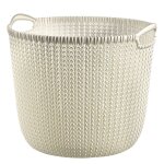 Curver panier de rangement knit rond l 30 l blanc crème Curver panier de rangement knit rond l 30 l blanc crème