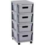 Curver - tour de rangement infinity - 4x11l -