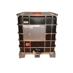 Cuve de stockage 1000l ibc neuve grillage opaque noire Cuve de stockage 1000l ibc neuve grillage opaque noire