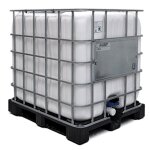 Cuve de stockage 1000l ibc poche neuve grillage opaque blanche