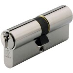 Cylindre double de s�ret� - profil europ�en s'entrouvrant - 30 x 40 mm vachette