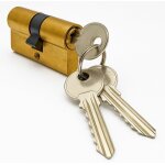 Cylindre de sécurité 60 mm - cylindre profilé européen en laiton - pour porte d'appartement, porte d'entrée ... Cylindre de sécurité 60 mm - cylindre profilé européen en laiton - pour porte d'appartement, porte d'entrée ...