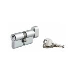 Cylindre de serrure  cl crante ecopro  bouton nickel - 30 x 30 - vari - thirard - 00007068