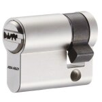 Cylindre simple � profil europ�en en laiton nickel� - 30 x 10 mm vachette