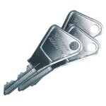 Cylindre simple de s�ret� 40 x 10 en laiton poli - profil europ�en s entrouvrant sur num�ro ua1001 - ...