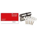 Cylindre de s�ret� - laiton nickel� - 5 cl�s brevet�es - 30x60 - velix vachette
